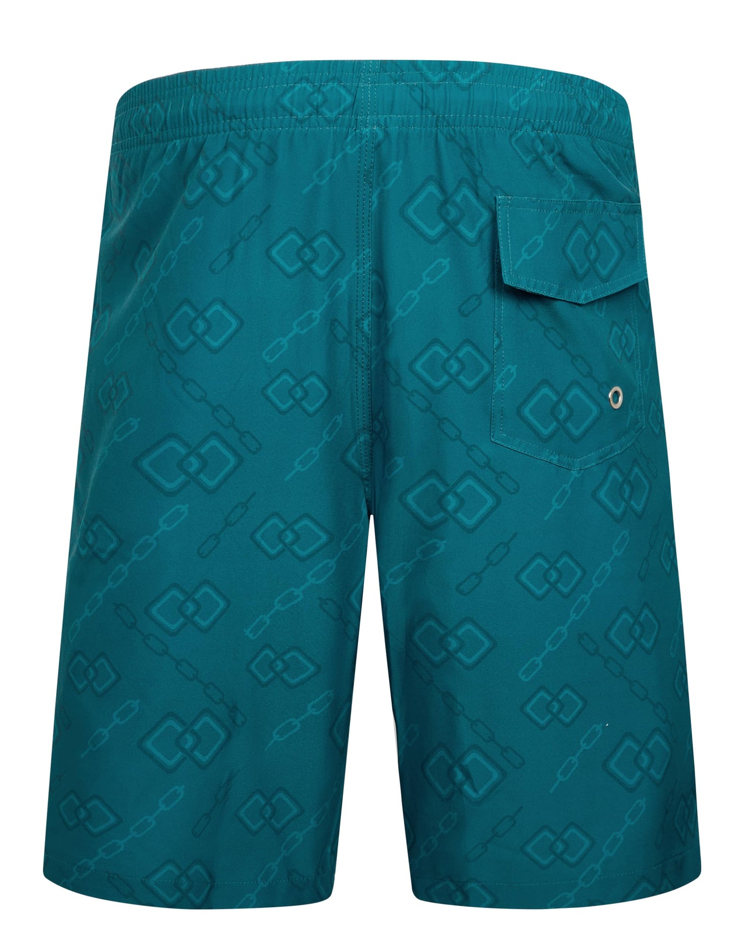 ELETOP Men's Swim Trunks Quick Dry Bathing Suit Swimming Board Shorts Mesh Lining Beach Swimwear Grid Dark Green XL