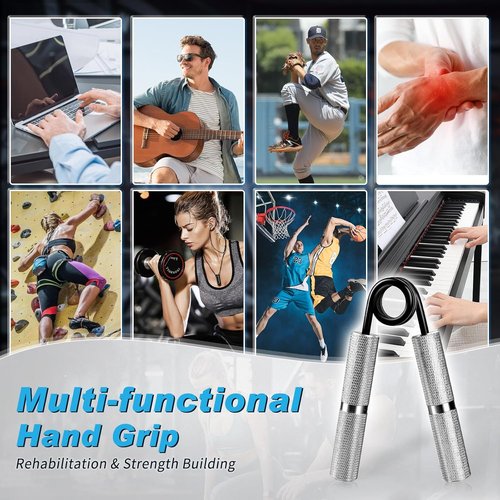 Hand Gripper Strengthener Set by [Brand Name] - Adjustable Grip Trainer 50LB-300LB | Forearm Muscle Building & Rehabilitation