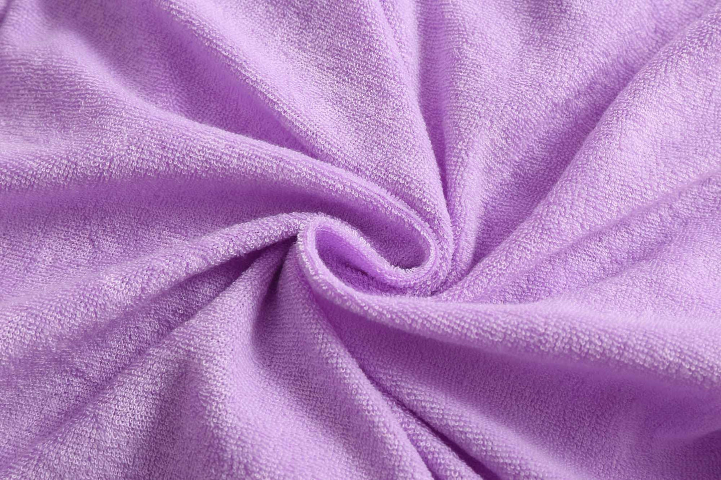 LUCKYGAL Girls Swim Cover Up Kids Swimsuit Coverup Terry Zip-Up Beach Bathing Suit Wraps, Size 6 7 Purple