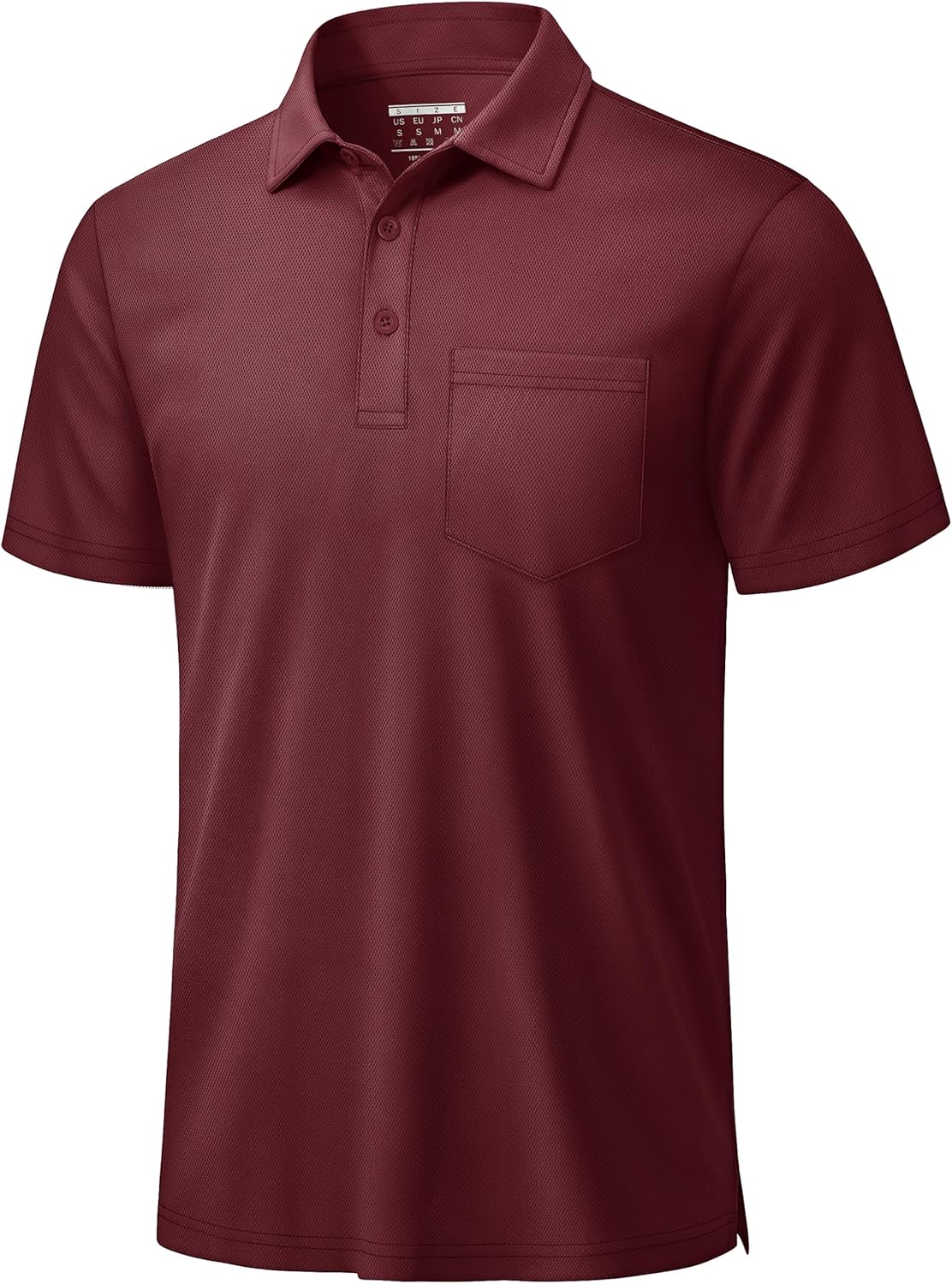 TACVASEN Men's Polo Shirt - Dry Fit Performance Golf Polo with Pocket | Casual Short Sleeve Design