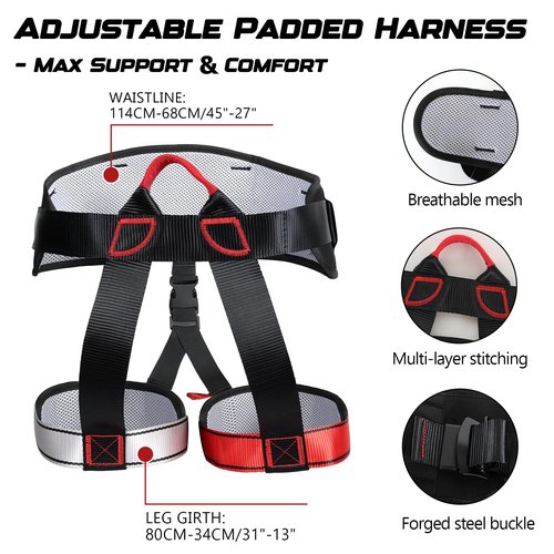 Heavy Duty Bungee Fitness Set – Professional 4D Bungee Resistance Band for Home Gym, Yoga & Air Dance – Adjustable Harness with 360° Rotational Device,Includes Workout Guide