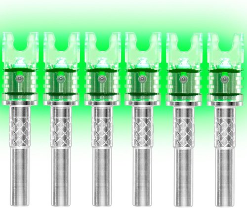 Crossbow Lighted Nocks by [Brand Name] - Easy Pull Up/Down with Universal Fit for .285”/.297”/.300”/.305” Bolts