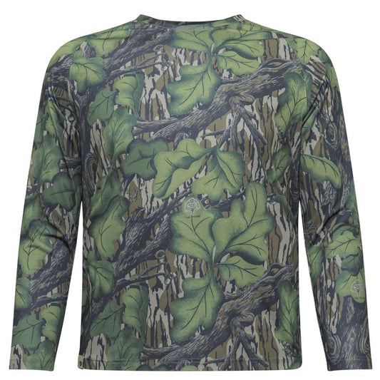 Mossy Oak Men's Hunting Shirt Camo Clothes Long Sleeve, 3X-Large, Full Foliage