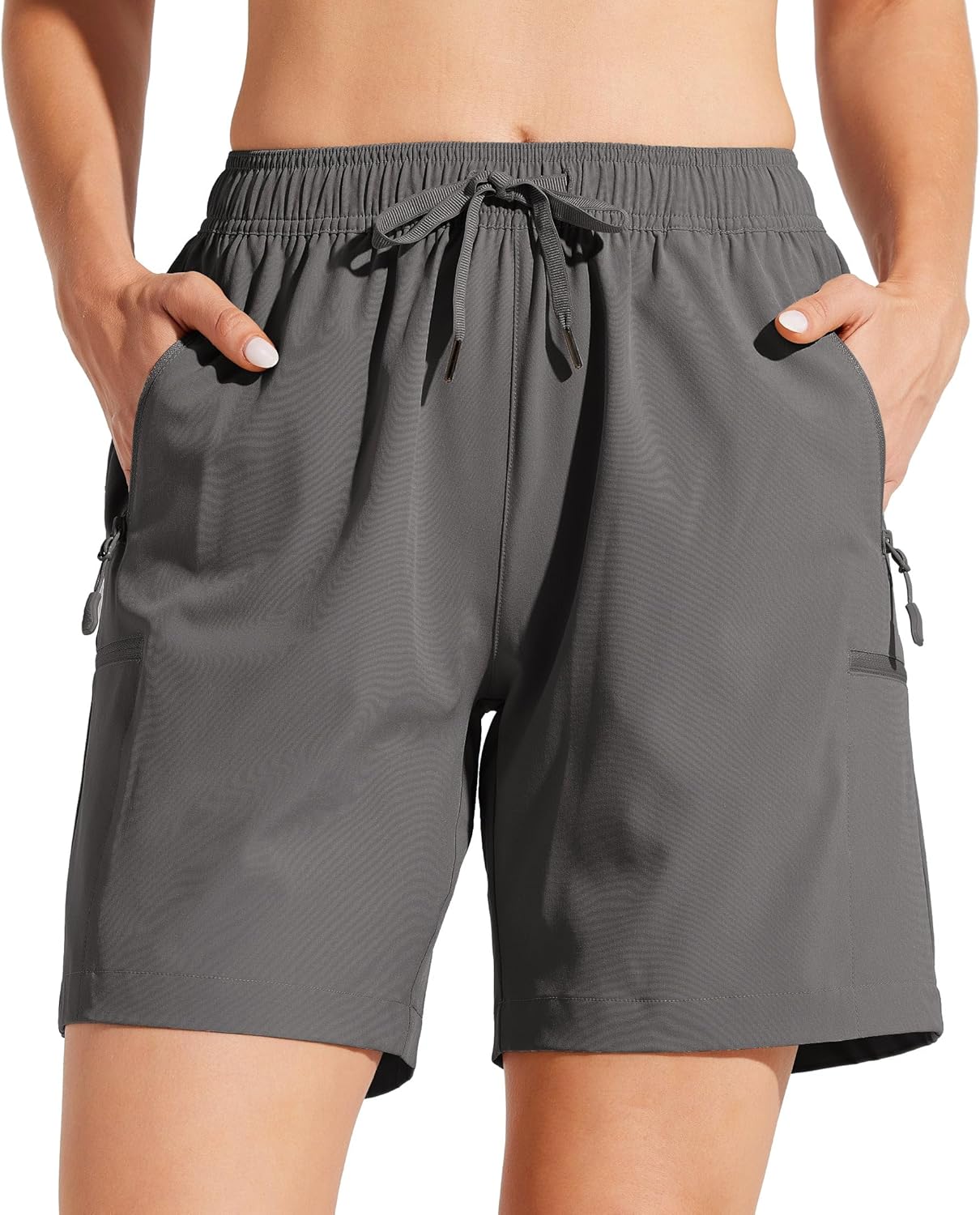 Willit Women's Hiking Cargo Shorts - Quick Dry Lightweight Athletic Shorts with Pockets | 7" Summer Style