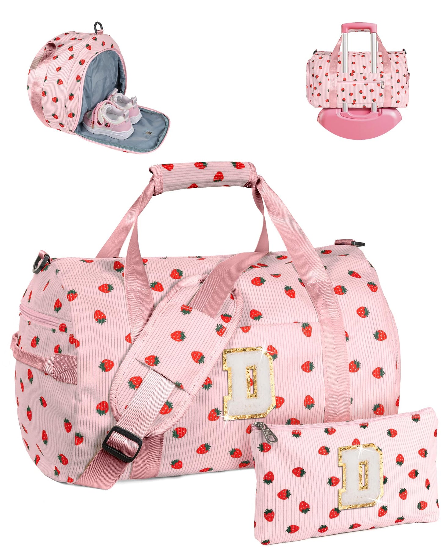 Vogewood Holiday Gift for Grandkids, Girls Gym Bag, Kids Personalized Bag
