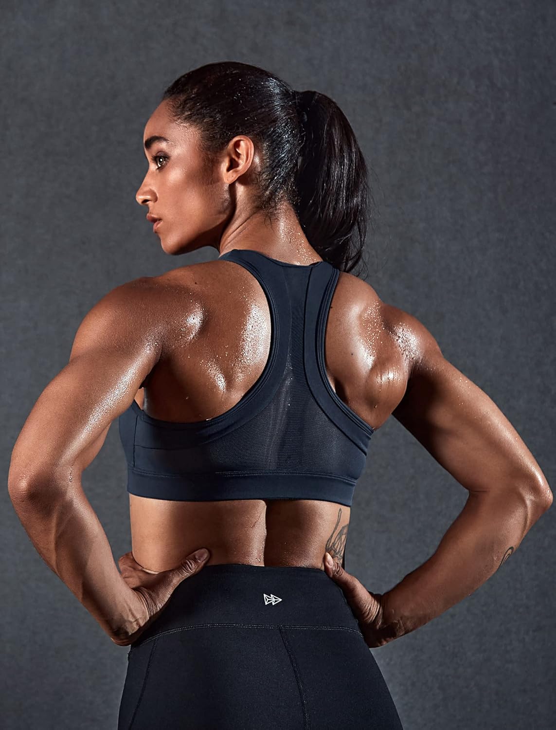 Yvette Zip Front Sports Bra - High Impact Plus Size Sports Bra for Women | Ideal for Fitness & Running
