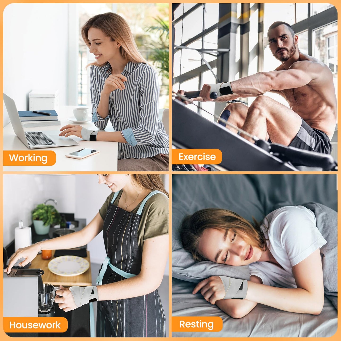 LEMEUR Carpal Tunnel Wrist Brace Ulnar Wrist Brace, Ultra-Thin Elastic Hand Brace for TFCC Tear, Adjustable Wrist Wrap Helps Relieve Tendinitis Arthritis Carpal Tunnel Pain（Left Hand）