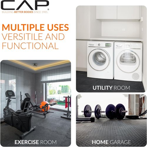 CAP Puzzle Exercise Mats - 3/4” Thick EVA Interlocking Foam Tiles for Home Gym | Multiple Colors Available