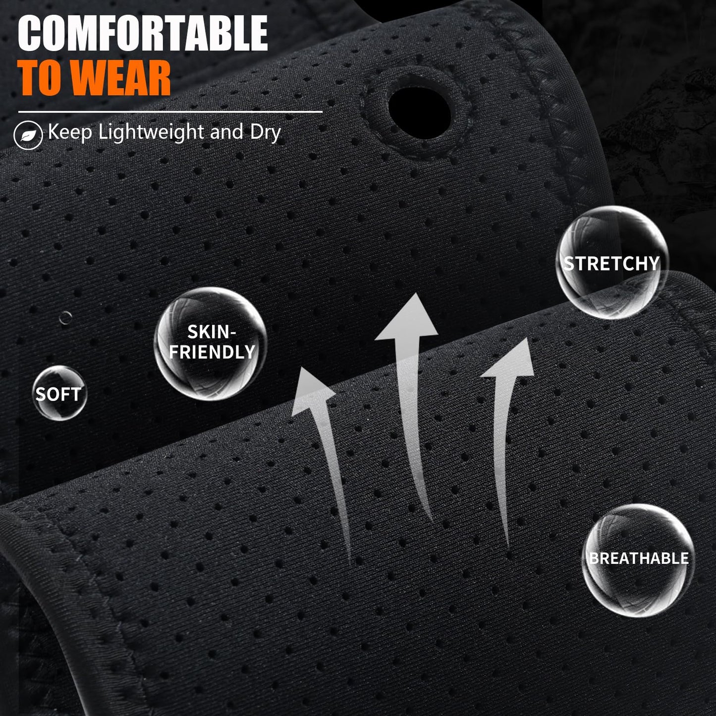 Mostcomtac Belly Band Holster for Men and Women - Comfortable Gun Holster for Pistol Fits Glock 19 17 42 43 43x, Taurus, Ruger LCP, S&W M&P Shield, Breathable