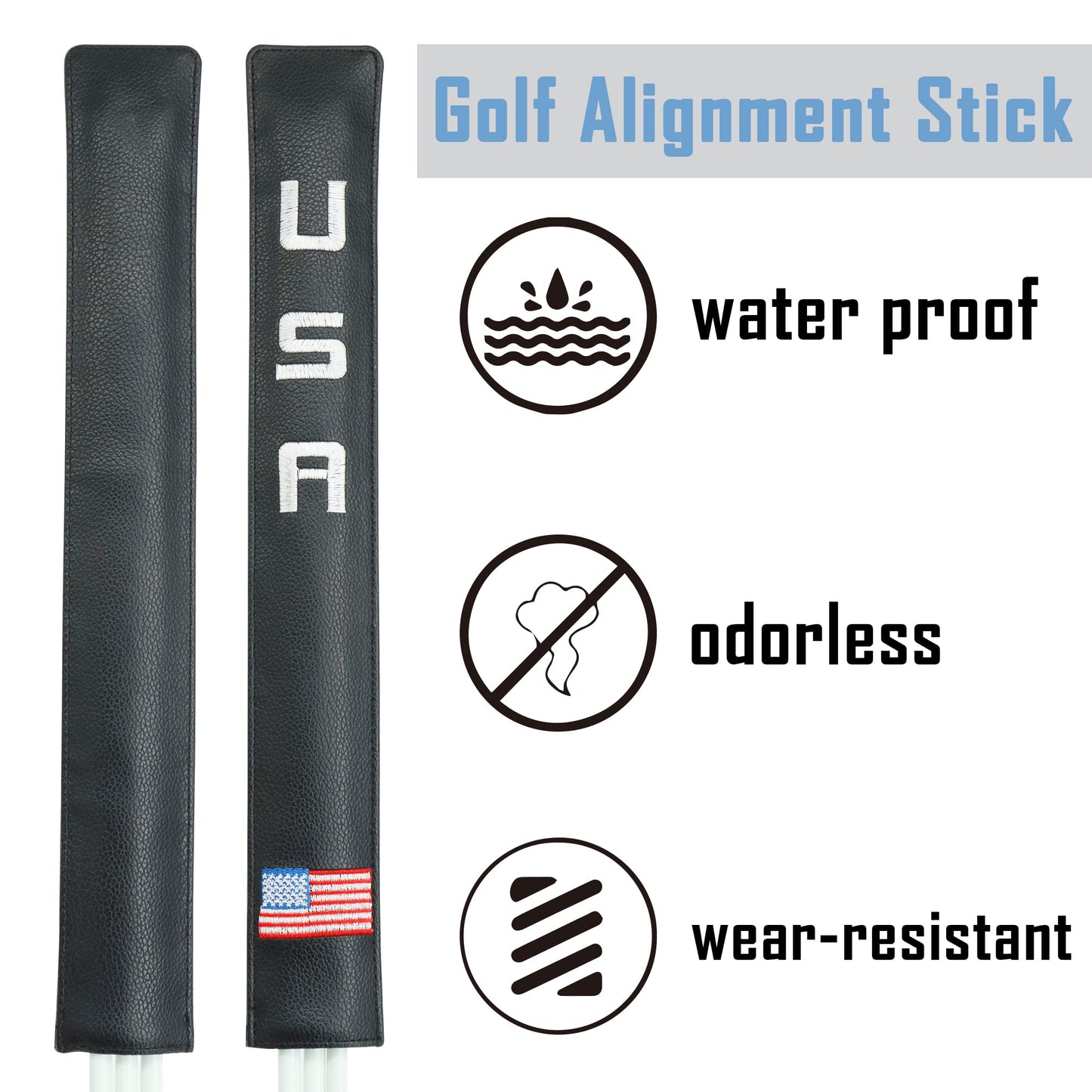 Golf Alignment Stick Cover Case Holder Hold at Least 3 Sticks