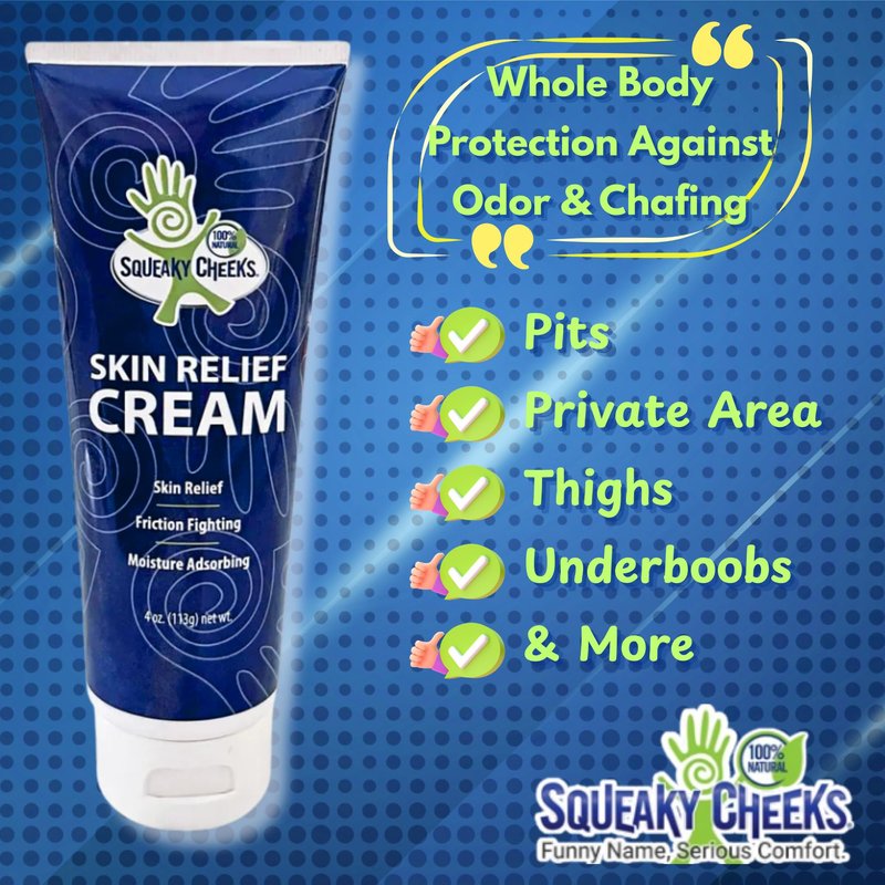 Squeaky Cheeks - Premium Anti-Friction Cream for All-Day Comfort