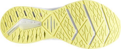 Brooks Women's Levitate 6 Running Shoes - Lightweight Comfort in White/Oyster/Yellow - Size 5 Medium