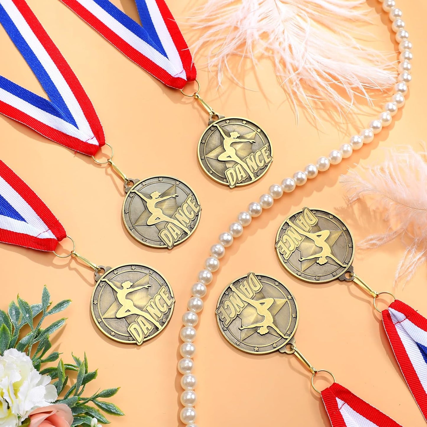 Quelay 30 Pcs Gold Award Medals - 2'' Winner Medals with Neck Ribbons for Tournaments & Competitions