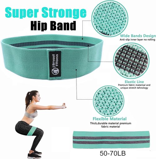 J Bryant Barbell Pad Set - Thick Cushion Hip-Thrusts Pad with 2 Ankle Straps & Carry Bag for Weight Lifting