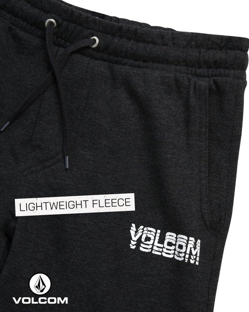 Volcom Boys Fleece Sweatpants - Ligthweight Athletic Boys Pants Relaxed Fit Youth Joggers with Pockets and Drawstring, Size 10-12, Charcoal Heather