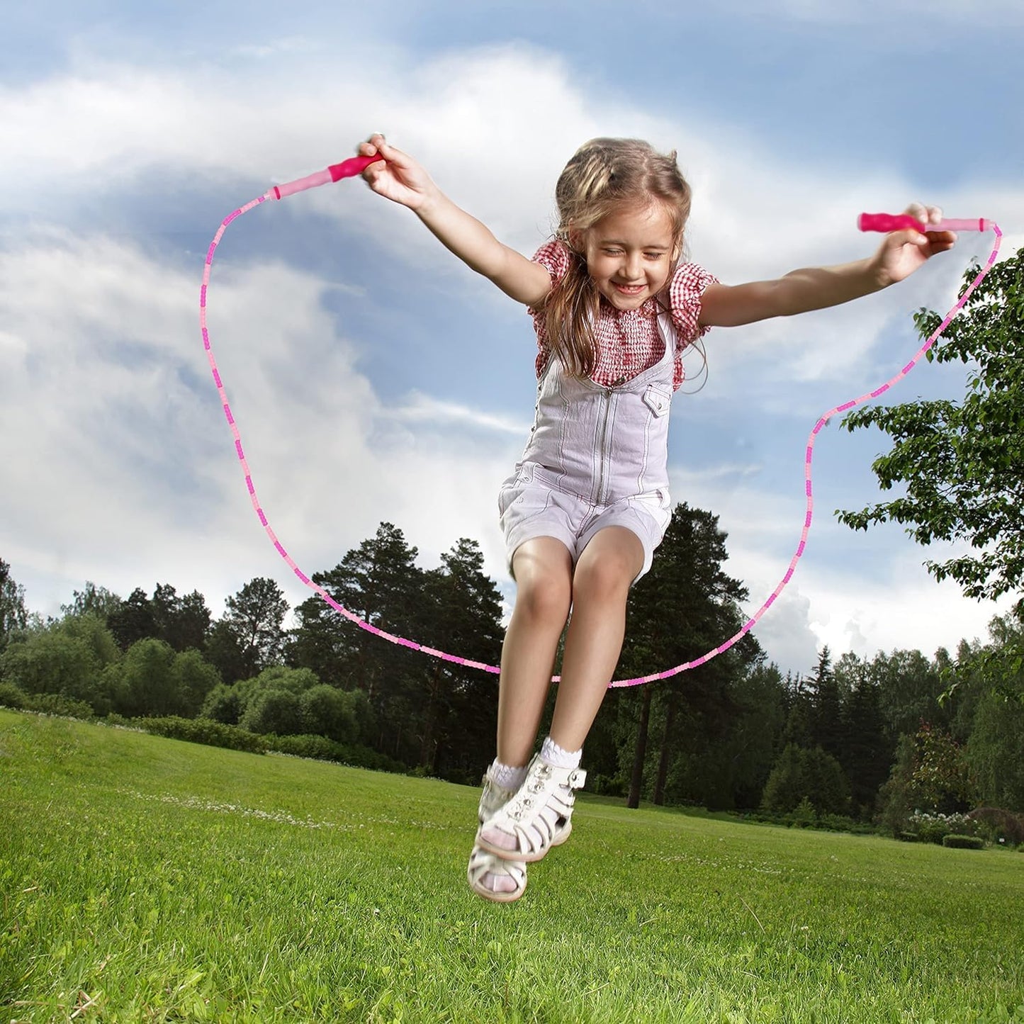Zocy Jump Rope - Tangle-Free Fitness Equipment with Soft Beaded Segments | Adjustable for Kids & Adults