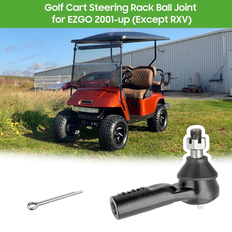 10L0L Golf Cart Steering Rack Ball Joint for EZGO 2001-up (Except RXV), Steering Outer Rod End Replace OEM# 70695-G01 70695G01