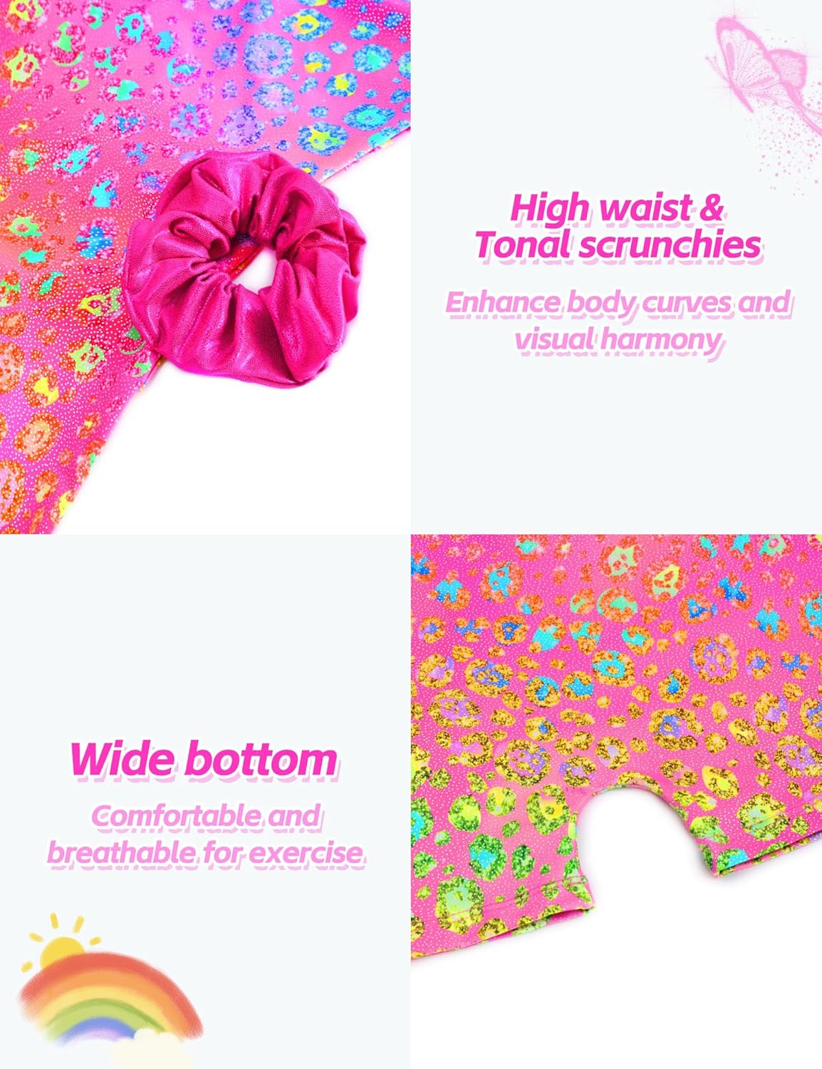 Regine Switzerland Leotard for Girls - Sparkly Sleeveless Biketard with Shorts | Perfect for Gymnastics & Dance