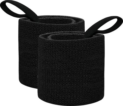 RDX Weight Lifting Wrist Wraps with Gym Straps, Elasticated 18” Cotton Wrap, 60CM Anti Slip Workout Strap Support, Bodybuilding Deadlifting Powerlifting Fitness Gymnastics Strength Training, Men Women