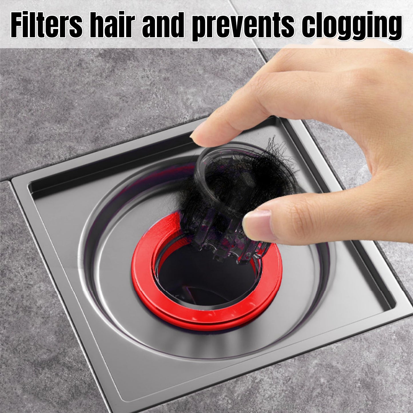 COLDDD Odor Proof Floor Drain, Shower Drain Plus, Anti-Odor, Prevent Backflow, Prevent Odor Dispersion in Bathrooms, and Kitchens (Fit 1.5''-2.0'' Caliber) (1)