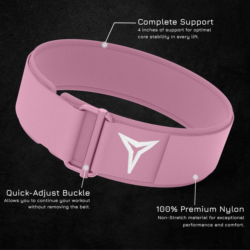 Breaking Limits Pink Lifting Belt - Weight Lifting Belt Women - Squat Belt for Gym, Weightlifting, Powerlifting, Deadlifts - Cinturones para Hombre Gym - Woman Lifting Belts (Small)