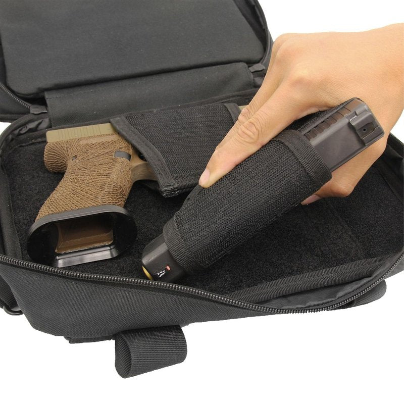 UTG Competition Shooter's Double Pistol Case, Black