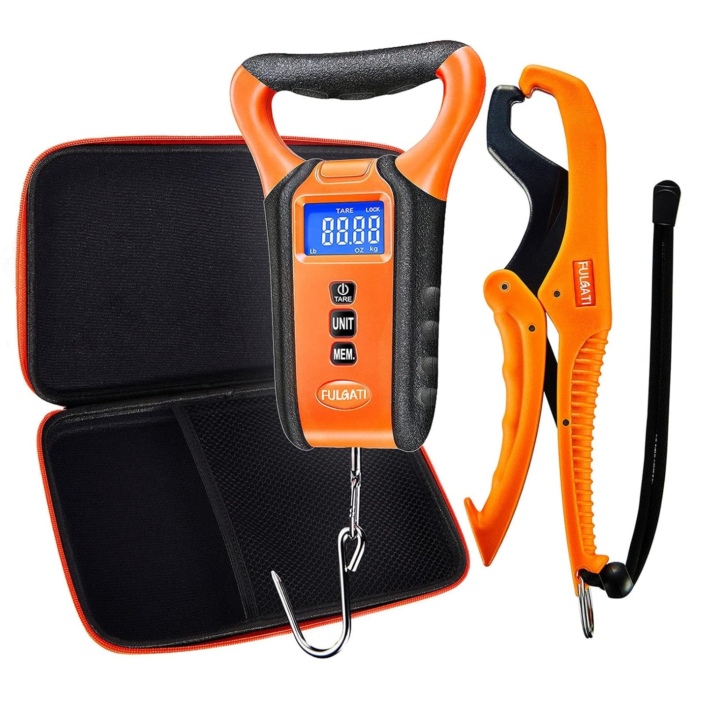 Skiennix Fish Scale - Digital Waterproof Floating Weighing Scale with Backlit LCD Display, 110lb Capacity