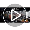Grill Basket Set 304 Stainless Steel, Removable Wood Handles | Outdoor BBQ & Camping