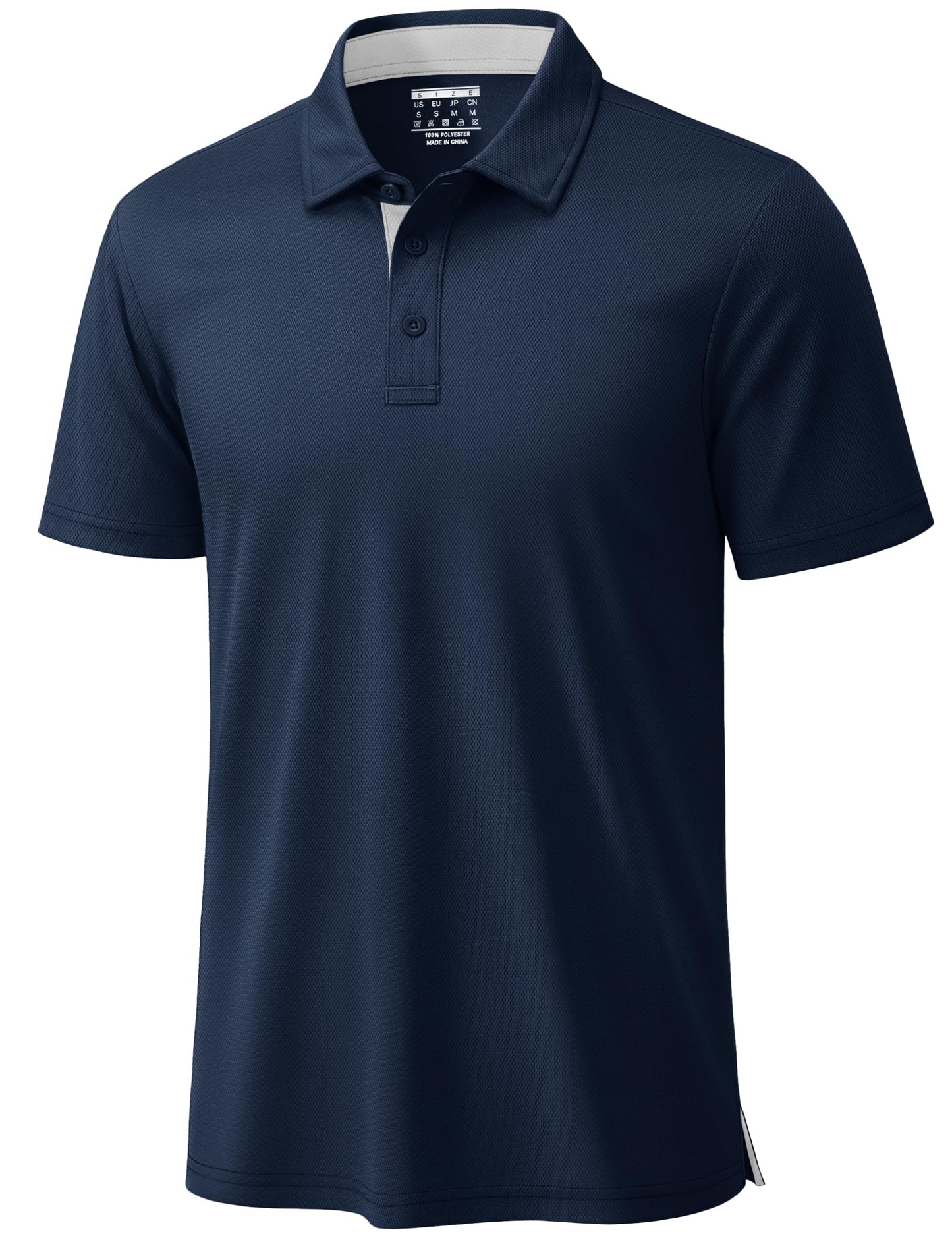 TACVASEN Mens Golf Shirts Moisture Wicking Lightweight Collared Polo Shirts