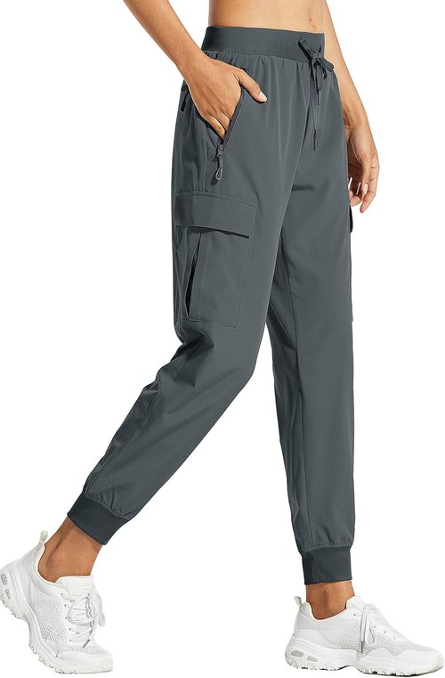 Libin Women's Cargo Joggers - Lightweight Quick-Dry Hiking Pants for Casual Travel | Athletic Fit