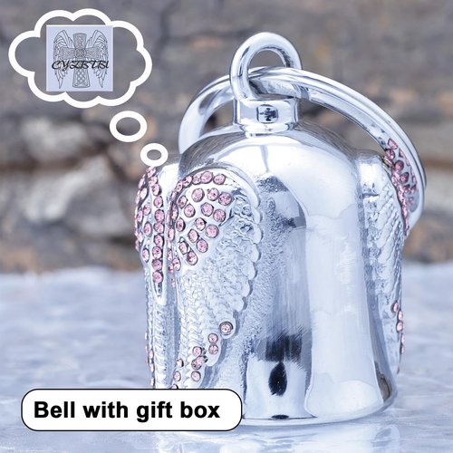 CYZBTBl Motorcycle Women Bells - Motorcycle Angel Bell for Men Women,Bell Biker Accessory,Guard Riding Safety