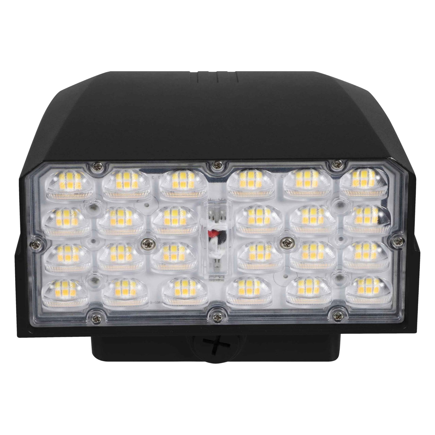 LEDVANCE Dual Selectable Slim LED Wall Pack, 10/20/30W, Dimmable, 3 CCT Selectable 3000/4000/5000K, 80 CRI, Photocell, Black - 1 Pack (63839)