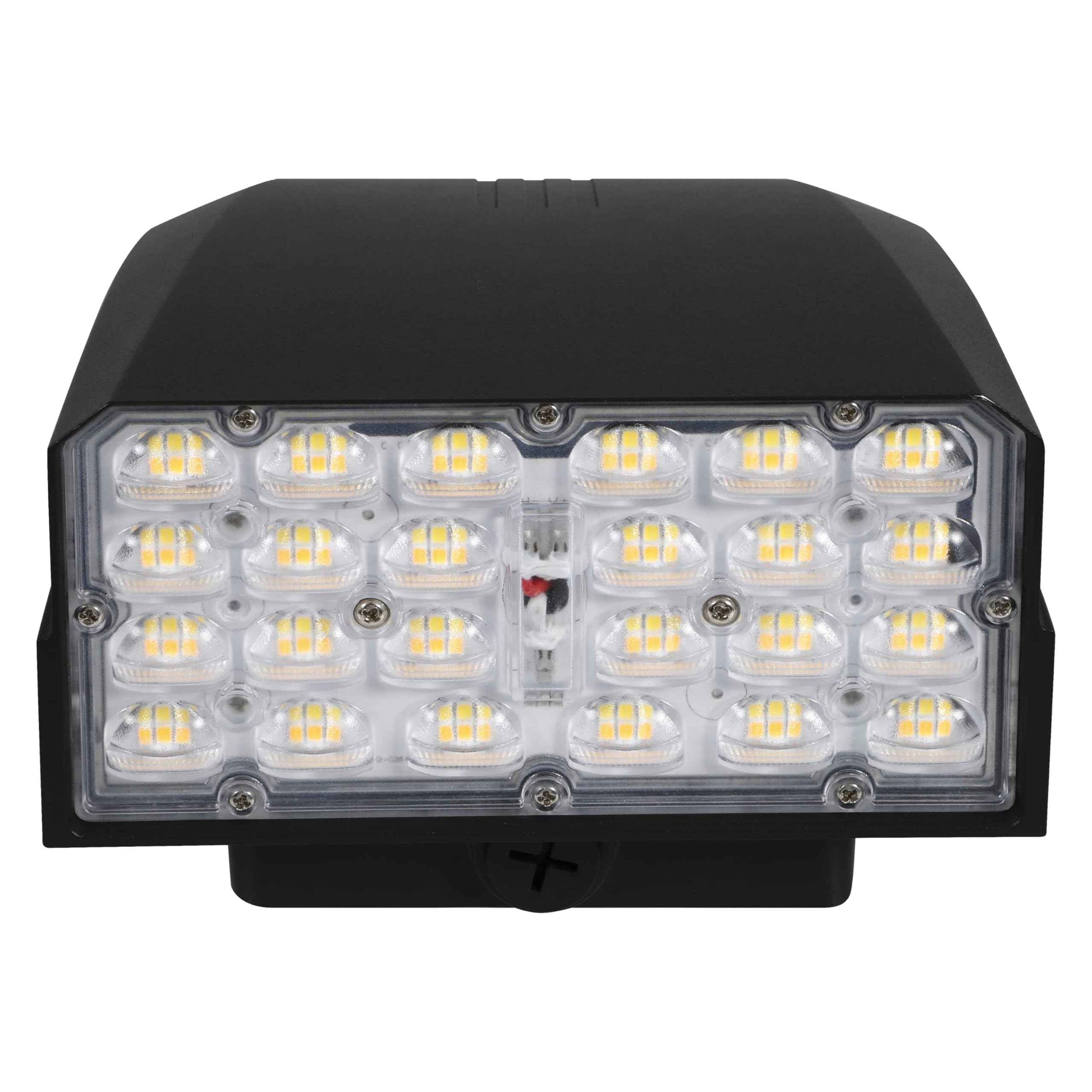 LEDVANCE Dual Selectable Slim LED Wall Pack, 10/20/30W, Dimmable, 3 CCT Selectable 3000/4000/5000K, 80 CRI, Photocell, Black - 1 Pack (63839)