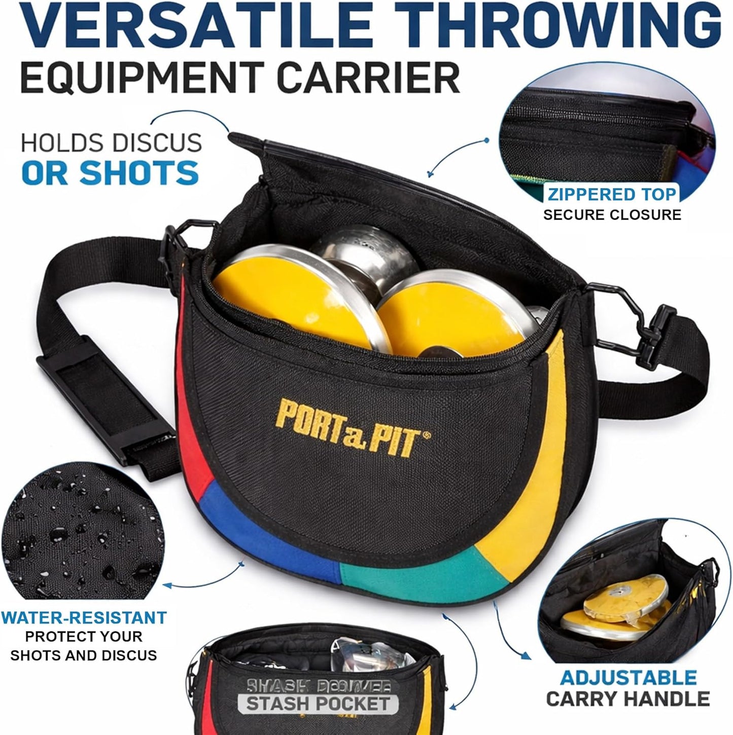 Port A Pit - Shot And Discus Carrier | Durable Sports Equipment for Easy Transport