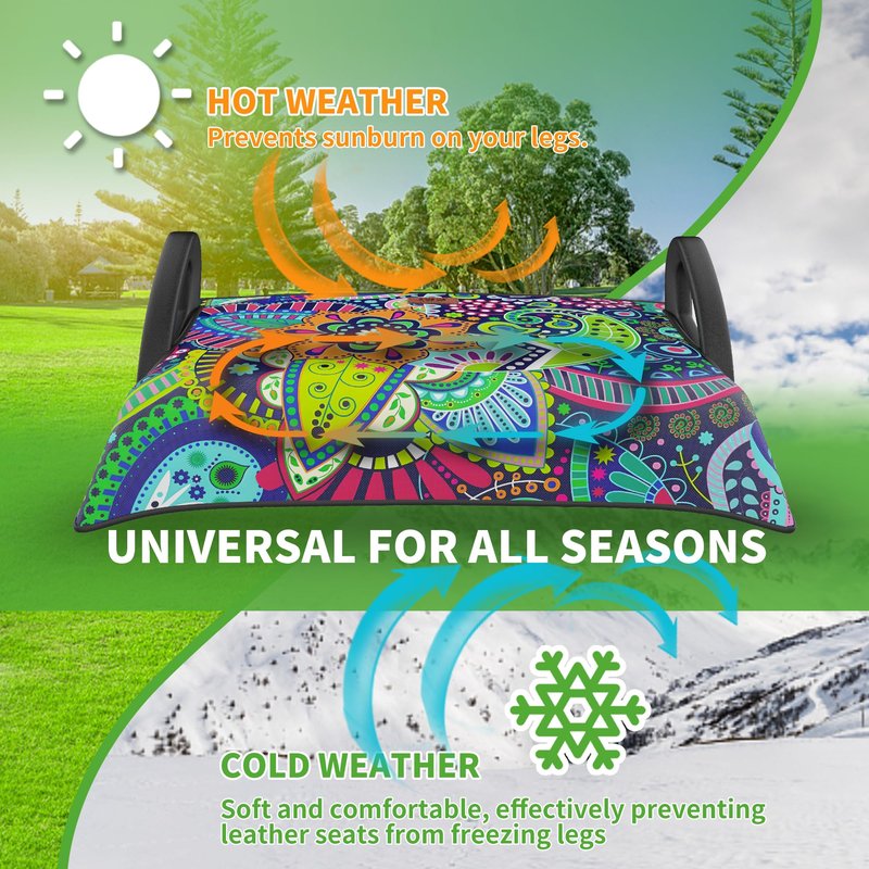 10L0L Universal Golf Cart Seat Covers/Seat Blanket for EZGO TXT/RXV & Club Car DS/Precedent, Breathable Seat Towel/Seat Cushions with Non-Slip Backing, All-Season Comfort (Not for Yamaha)