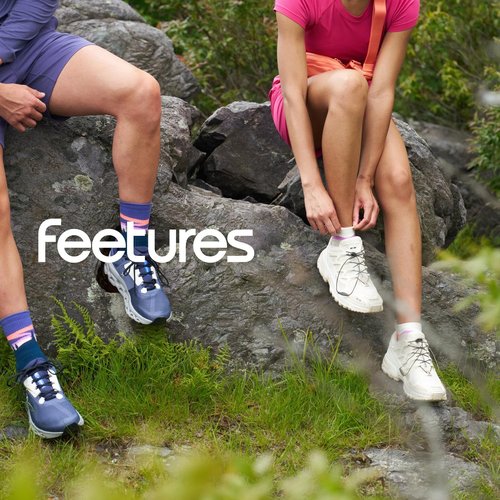 Feetures Trail Max Cushion Mini Crew Sock - Hiking Socks for Men & Women - Purple Aurora, Medium (1 Pair)