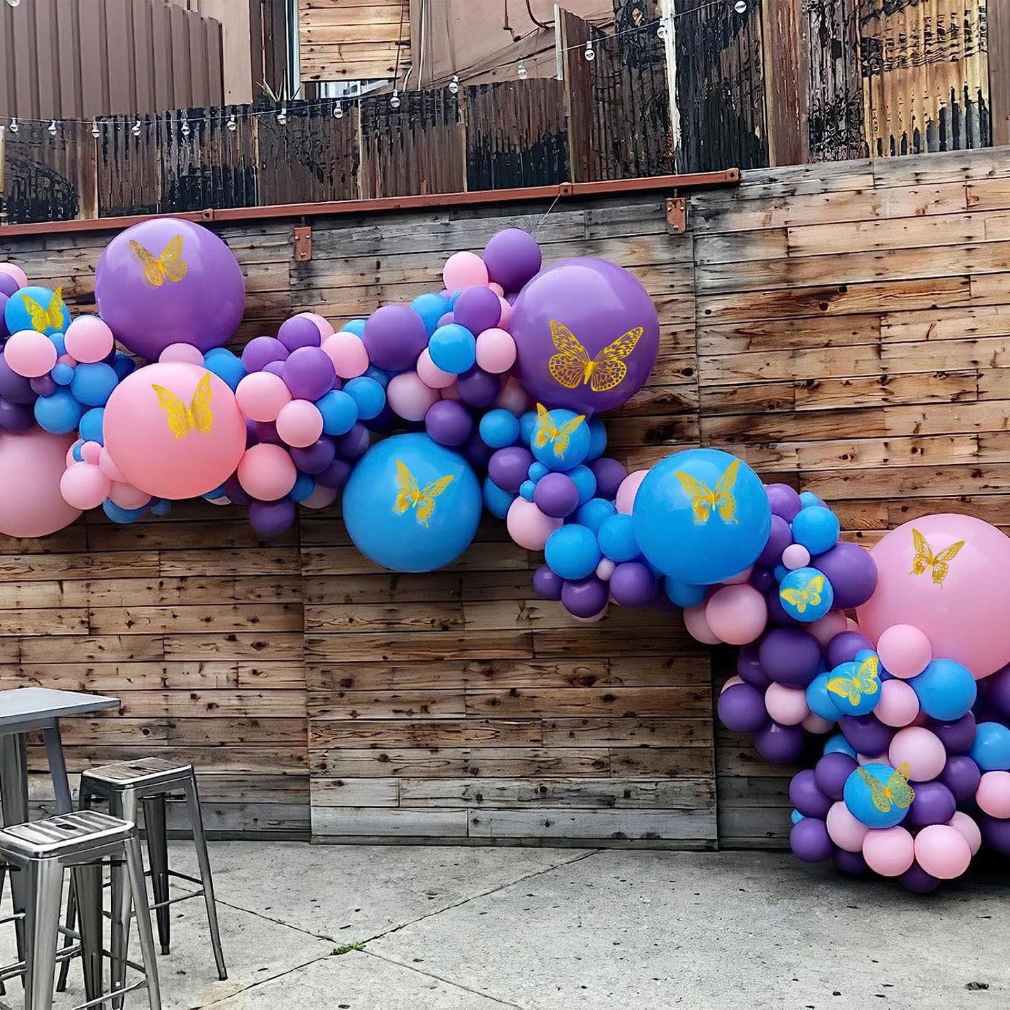 JOSDIOX 72 Pcs 3D Gold Butterfly Wall Decor Stickers - 4 Unique Styles & 3 Sizes, Removable Decals for Birthday Parties, Cake Toppers & Home Wall Decor