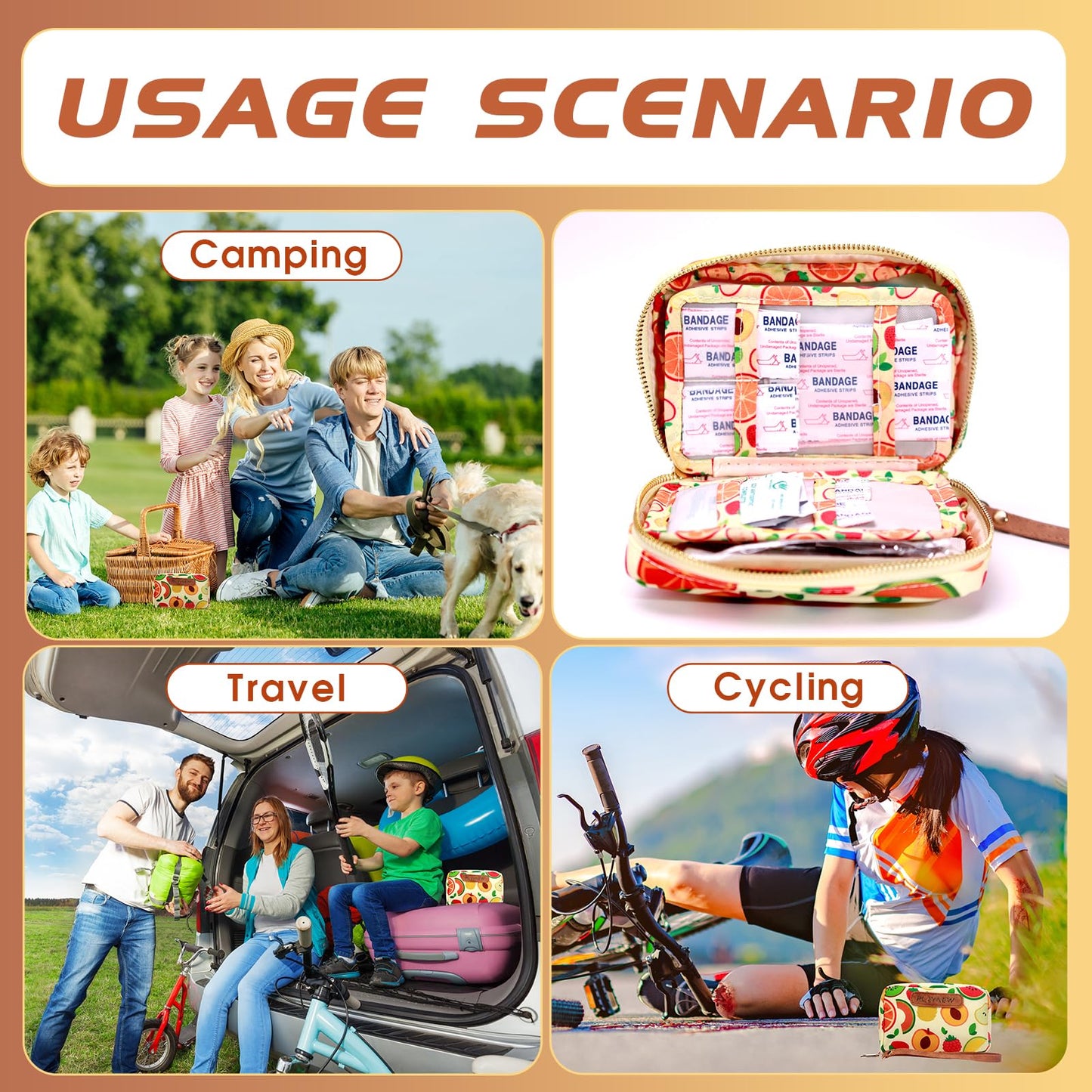 Polynew Portable First Aid Kit (151 Pcs) – Travel-Sized Emergency Care for Kids & Adults, Home, Car, Camping & Diaper Bag