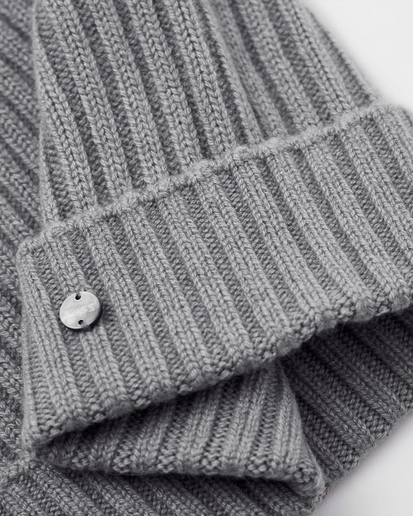 KVSS 100% Pure Cashmere Beanie for Women & Men Knit Winter Hat Cuff Rib Cap | Luxury from Inner Mongolia