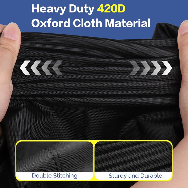 TwoPone Golf Cart Cover,Heavy Duty Waterproof Golf Cart Covers 4/6 Passenger,Golf Cart Accessories Universal for Yamaha,Honda,Club Car,Ezgo Outdoor Storage Protective