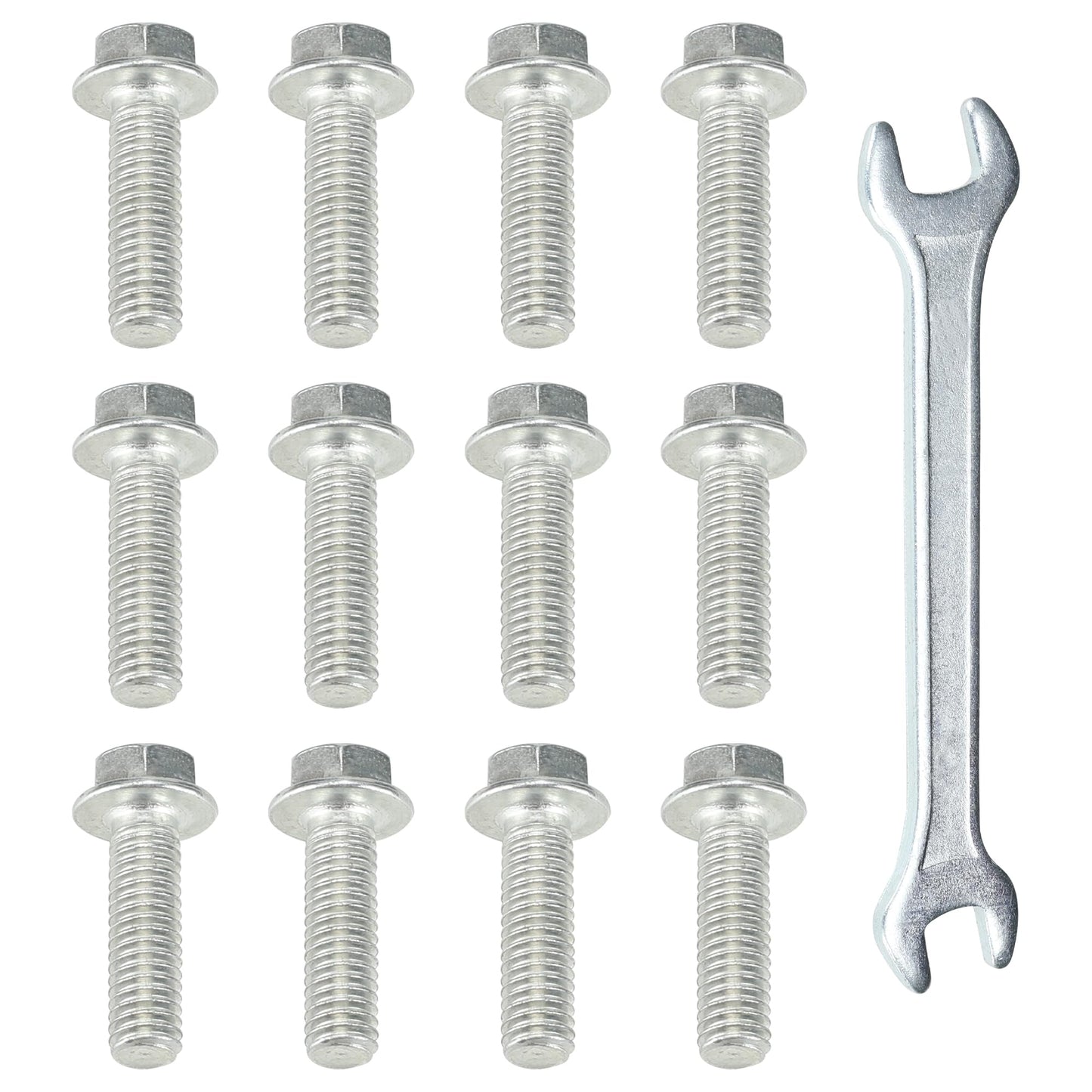 GREHUA Universal 12Pcs Mini Bike Wheel Hub Mounting Bolts for Baja Doodle Bug DB30 Hensim Motovox MBX10 MBX11 Mega Moto Coleman CT100U Trail 100 CC100X CK100 SK100 Taotao GK80 Go Kart 79cc 97cc Parts