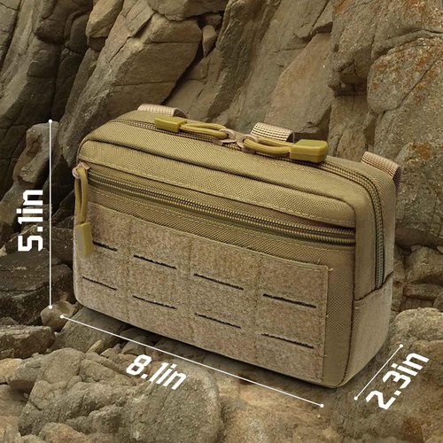 1000D Molle Pouches by [Brand Name] - Tactical Water-Resistant Utility Admin Pouch | 2 Pack for Vests & Backpacks