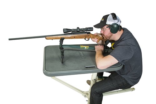 Caldwell 7 Rest Adjustable Ambidextrous Adjustable Rifle Shotgun Gun Shooting Rest for Range, Outdoors, Sight In, Shooting Stability