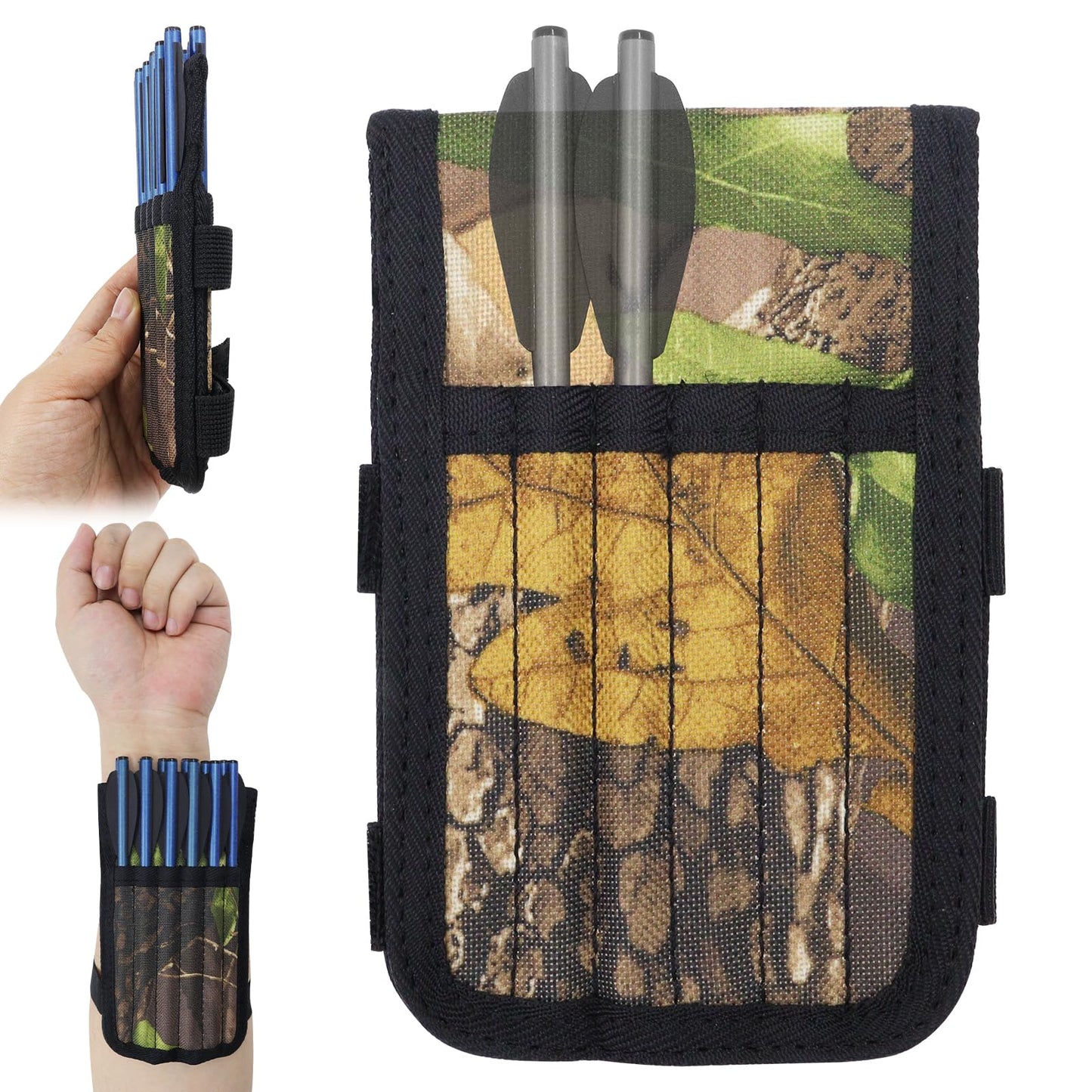 RUOERSISI Mini Crossbow Arrow Quiver Oxford Cloth Crossbow Bolt Holder Mini Arrow Case Pistol Crossbow Bolts Quiver Can Hold 12pack Crossbow Bolts