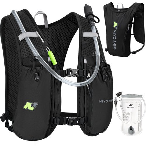 N NEVO RHINO Running Vest,Hydration Vest 5L with 1.5L Water Bladder,Lightweight Hydration Pack Water Backpack for Hiking Race