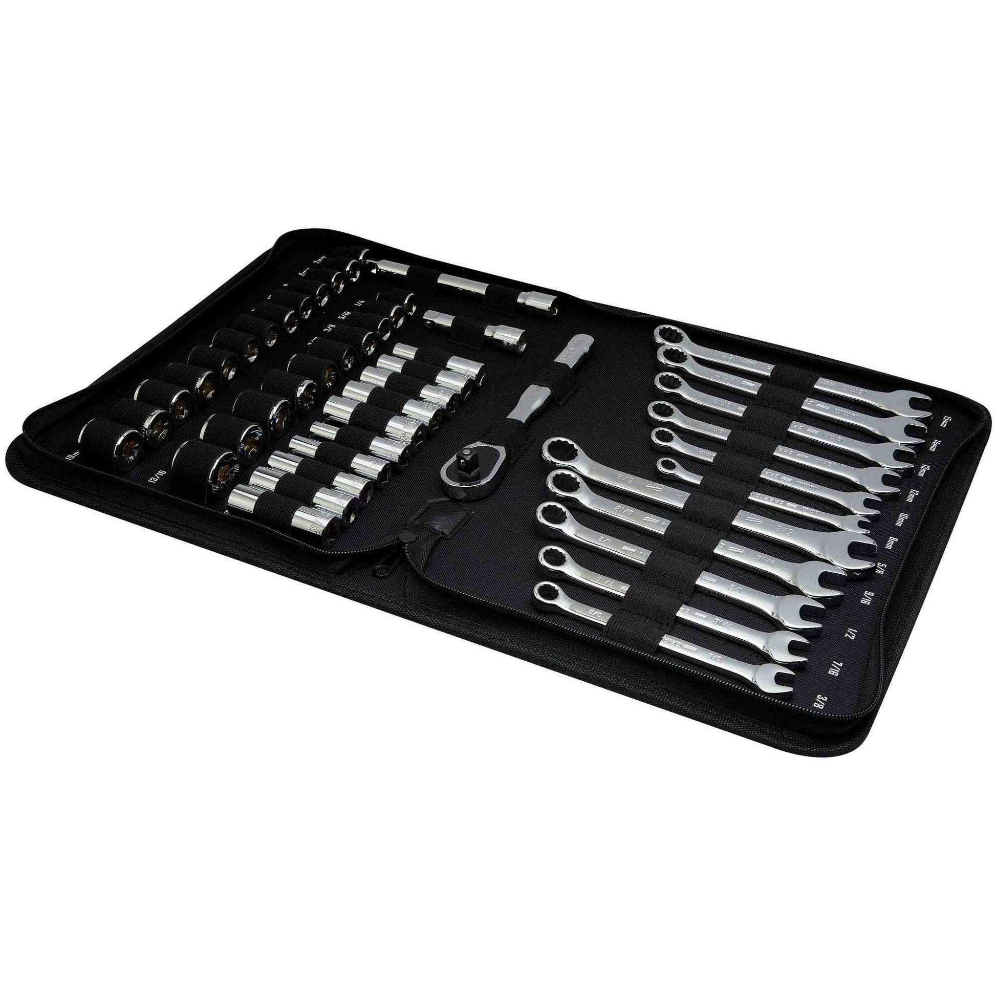 CRAFTSMAN Mobile Mechanics Tool Set, 3/8 Inch Drive, 72 Tooth Ratchet, 47 Piece (CMMT12119)