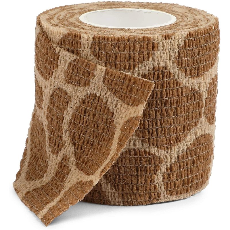 Zodaca Vet Wrap Rolls - Pet & Dog First Aid Tape - Self-Adherent Support Bandage Wrap - Animal Print Bandages - 6 Rolls, 2 in x 15 ft