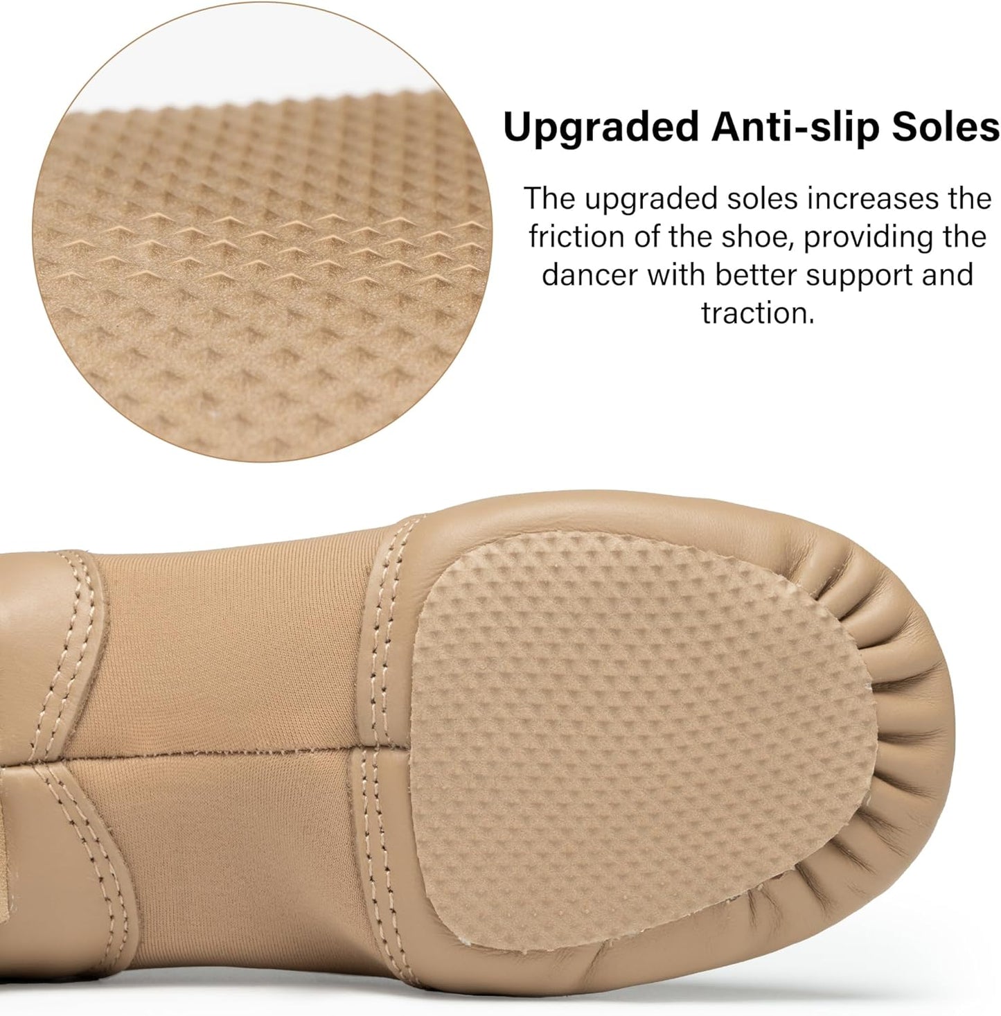 Stelle Jazz Shoes - Slip-On Leather Dance Shoes for Kids | Toddler to Big Kid Sizes