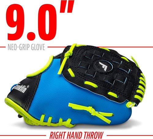 Franklin Sports Kids Baseball Glove - NeoGrip Youth T-Ball Mitt for Boys & Girls - Durable, Lightweight Design