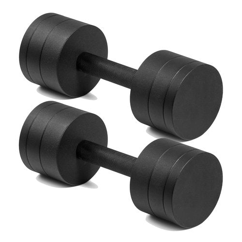 CAP 15 lb Adjustable Dumbbell – Compact Cast Iron Weight with Black Handle - Pair